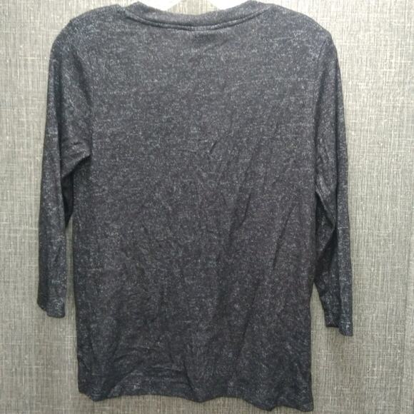 NWT Bobeau Knit Sweater – Heathered Gray, Size SP, 3/4 Sleeve - Picture 4 of 5